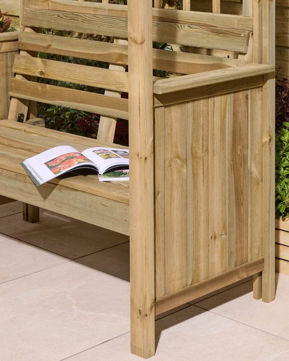 Wooden Garden Arbour Sherwood 10 Year Guarantee Rowlinson - Image 3
