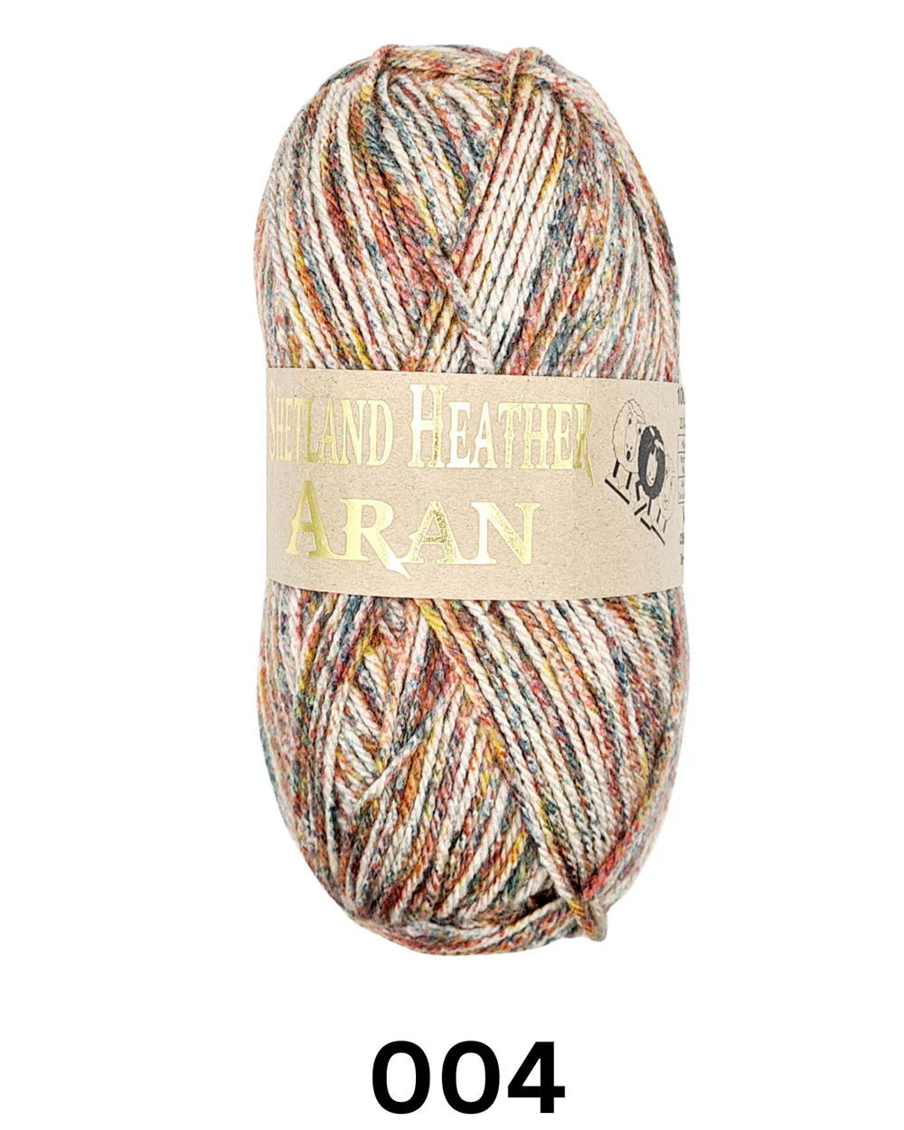 Woolcraft Shetland Heather Aran Yarn Wool 004 Heather - Image 2
