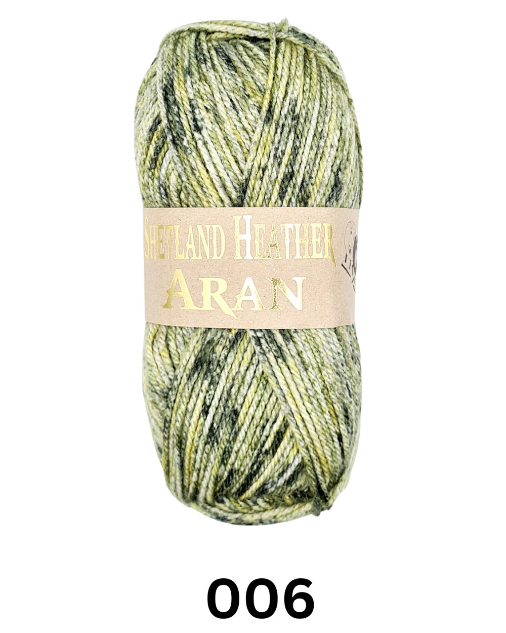 Woolcraft Shetland Heather Aran Yarn Wool 006 Willow - Image 2