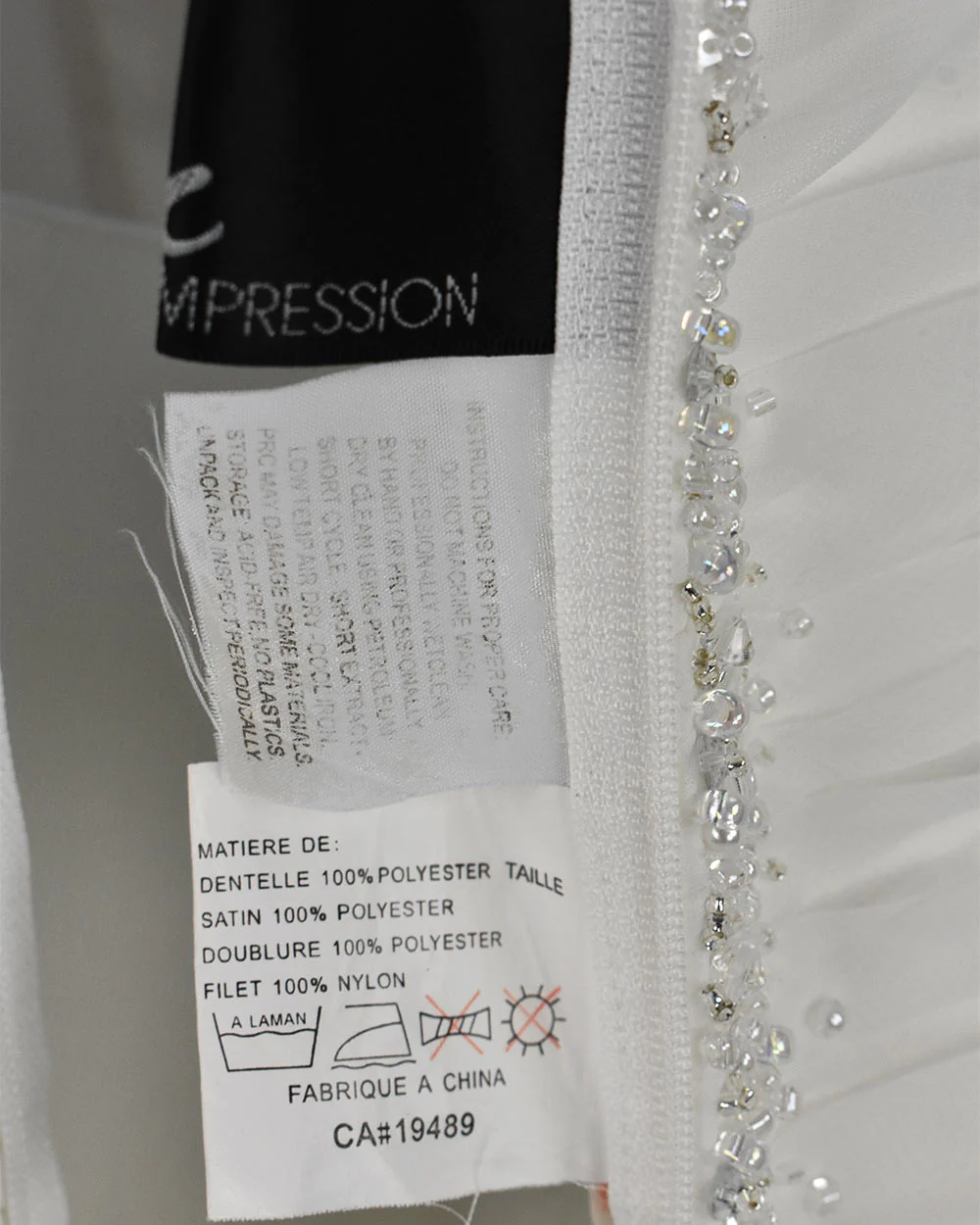 Zurc For Impression White Off Shoulder Wedding Dress Size 12 - Image 13